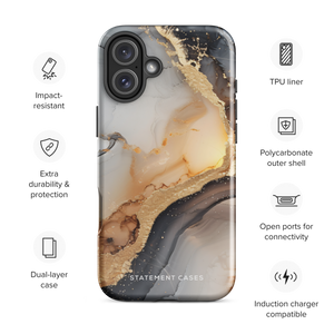 Lunar & Gold Marble for iPhone