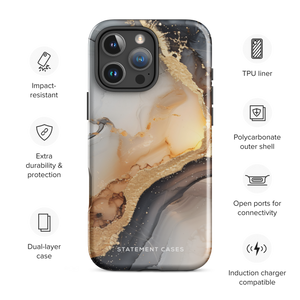 Lunar & Gold Marble for iPhone